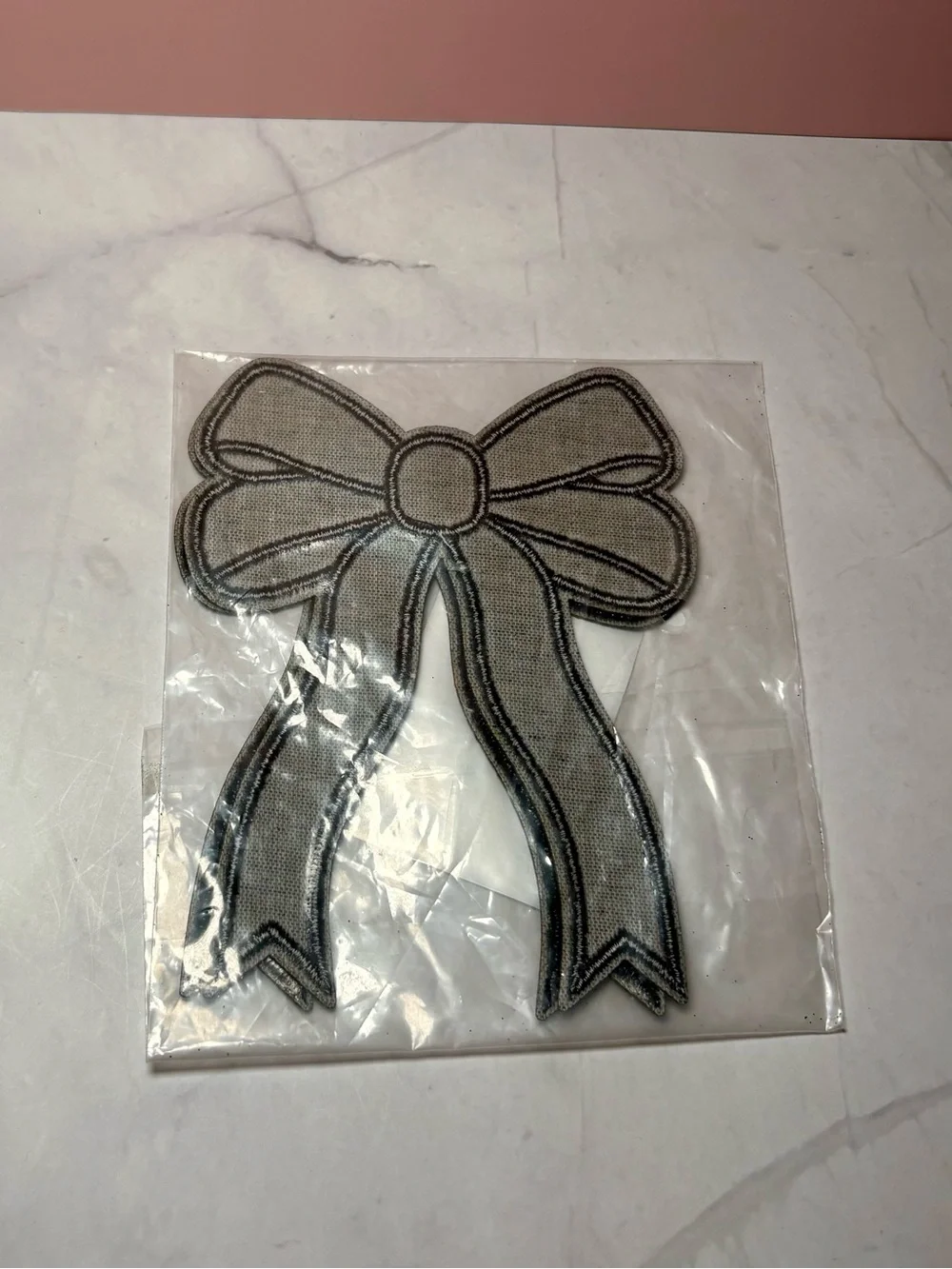 🪩 Lilac Swirl Cosmetic Pouch, Iron-On Bow Patches & Disco Ball Earrings